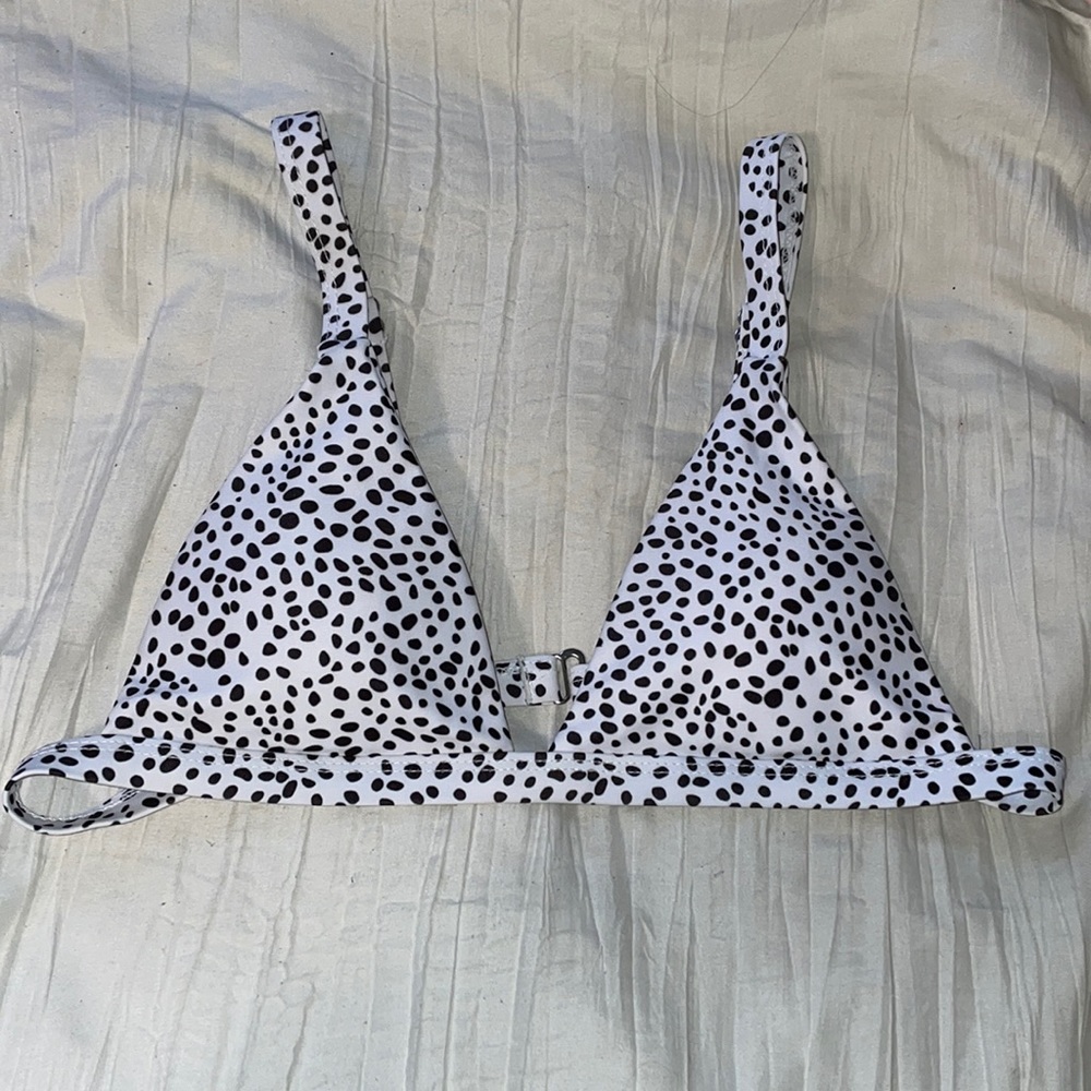 Dalmation print bikini top